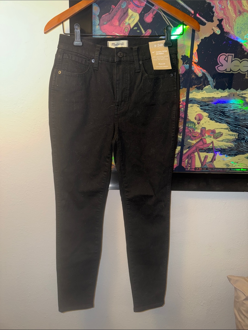 Madewell Black Slim High-Rise Jeans